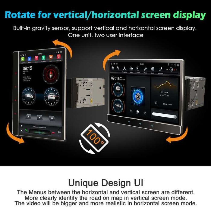 Auto-rádio Universal 12.2" Tesla Style Android 14