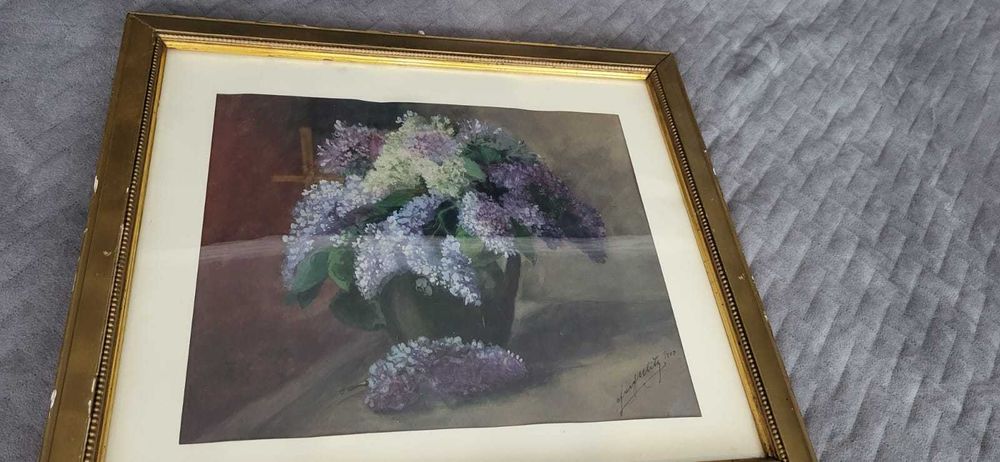 Obraz akwarela 1903 rok