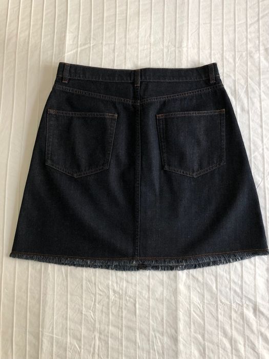 Saia de ganga azul escuro | 42 | Massimo Dutti