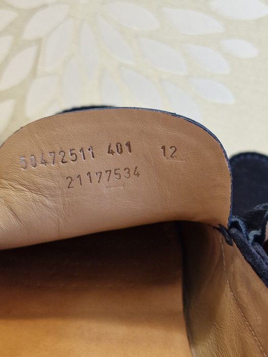 Шкіряні чоловічі мокасини Hugo Boss р.46