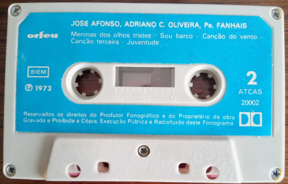 José Afonso / Adriano Correia de Oliveira / Padre Fanhais				- -  -	K7