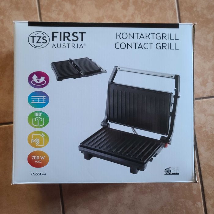 Електрогриль First FA-5343-4 Австрія 700Вт настільний притискний супер