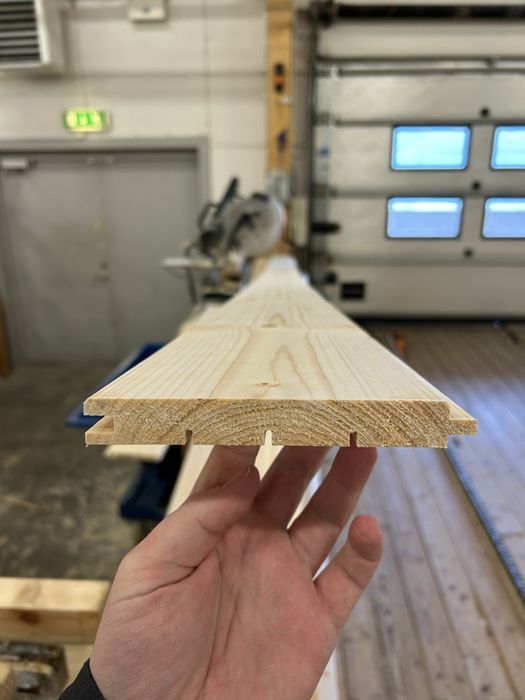 Boazeria,elewacja, deska pióro-wpust