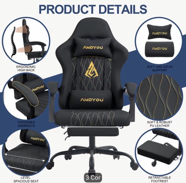 Mesa e cadeira gamer