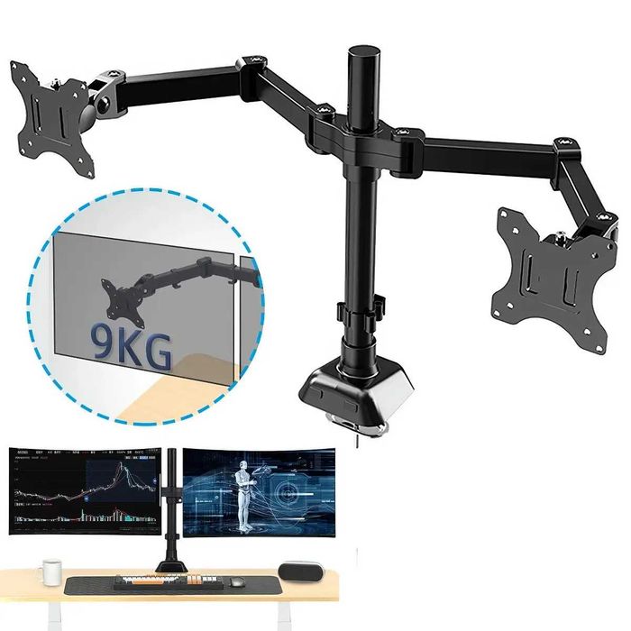 Підставка для двох моніторів UKC Desk Mount 9629 17"-33" кріплення