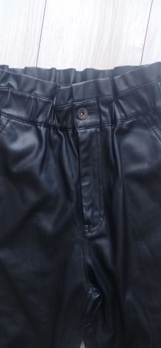 Zara spodnie imitacja skóry damskie