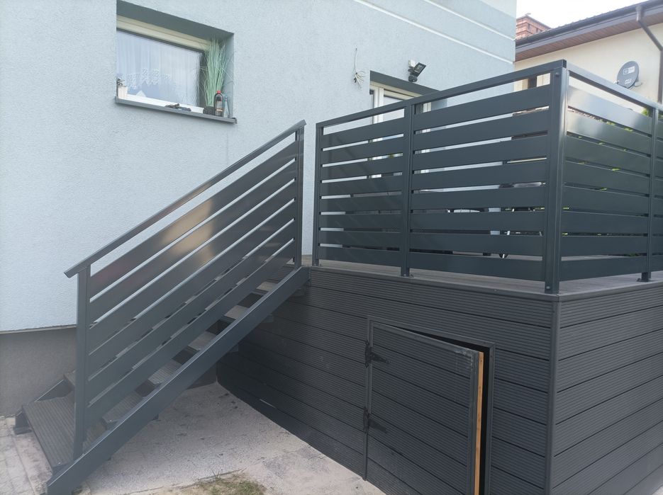 Balustrady, balkony, bramy, przęsła i furtki palisadowe, panelowe. Ocynkowane i malowane proszkowo