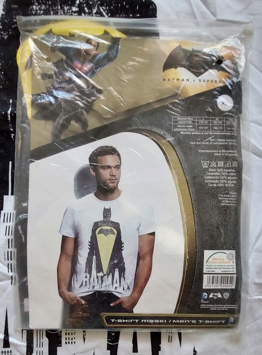 Nowy tshirt Batman XL krótki rękaw koszulka