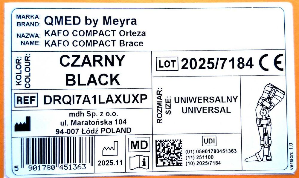 Orteza na całą nogę, mam dwie nowe.