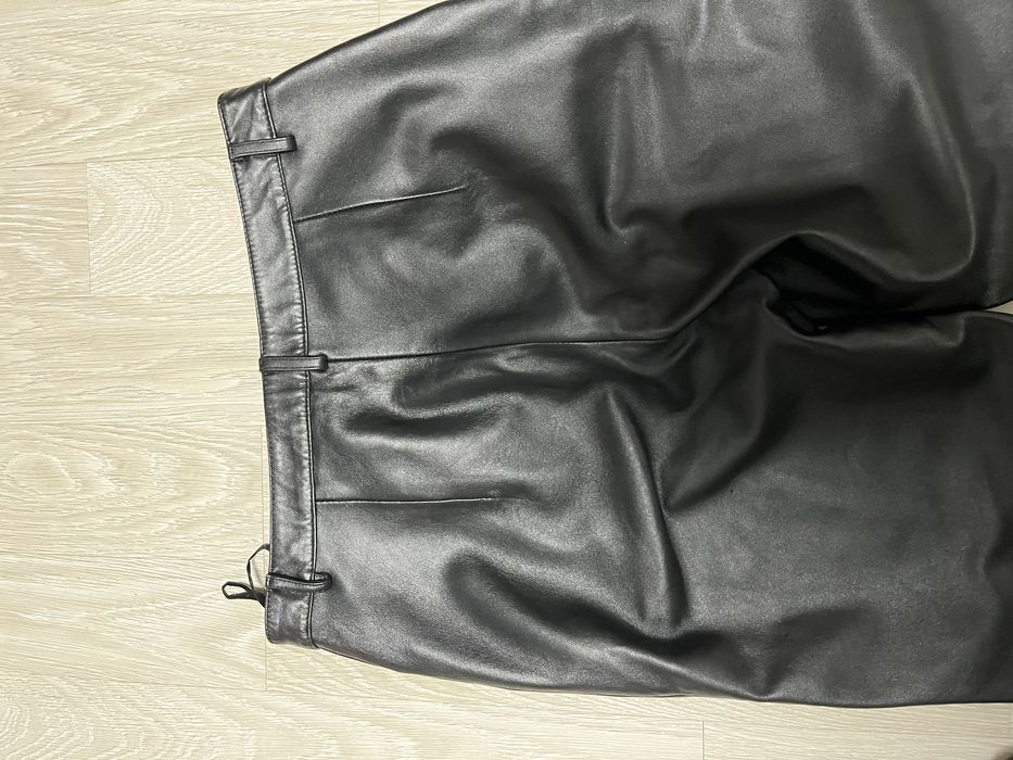 Шкіряні (nappa) штани розмір 38-40, М-L