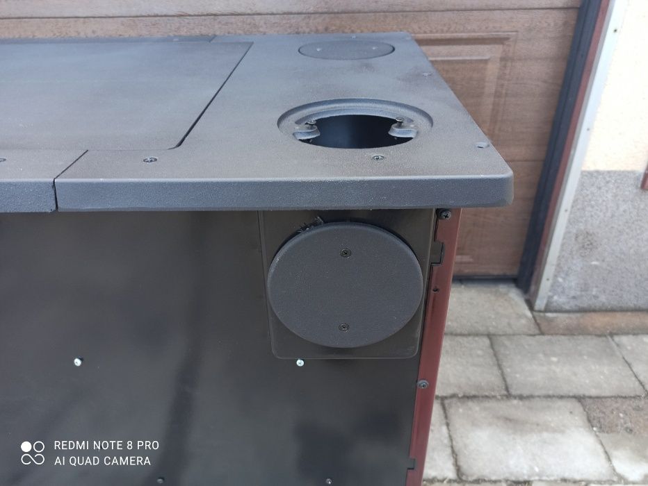 Magnum kuchnia żeliwna z piekarnikiem, wiśniowa, prawa