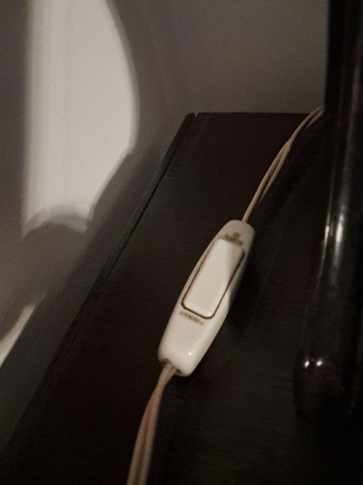 Unikatowa lamka nocna, antyk, mosiądz,  kryształ