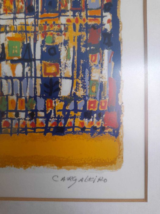 Cargaleiro, serigrafia assinada