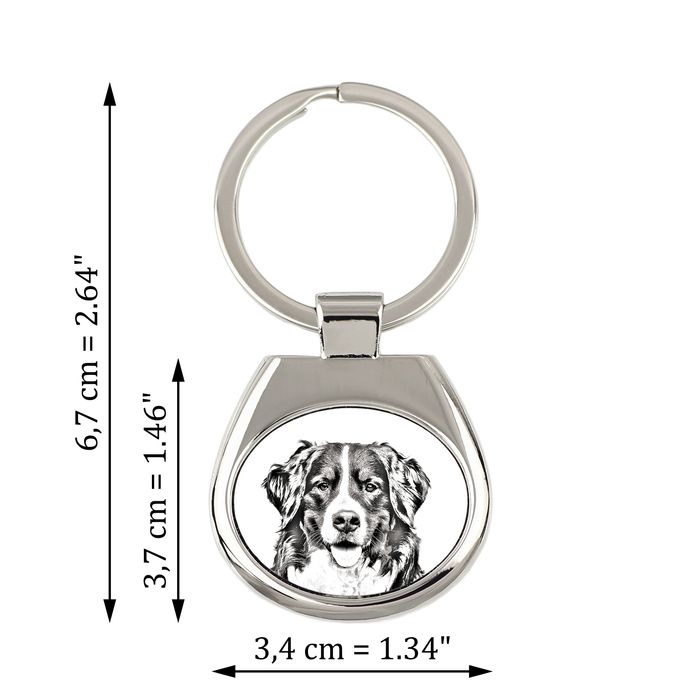 Berneński pies pasterski brelok ze zdjęciem psa Art-Dog