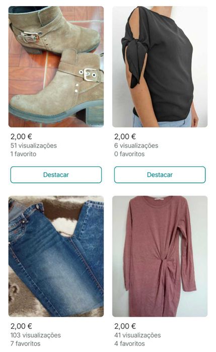 Roupa variada de mulher - várias marcas (S-M/36-38)