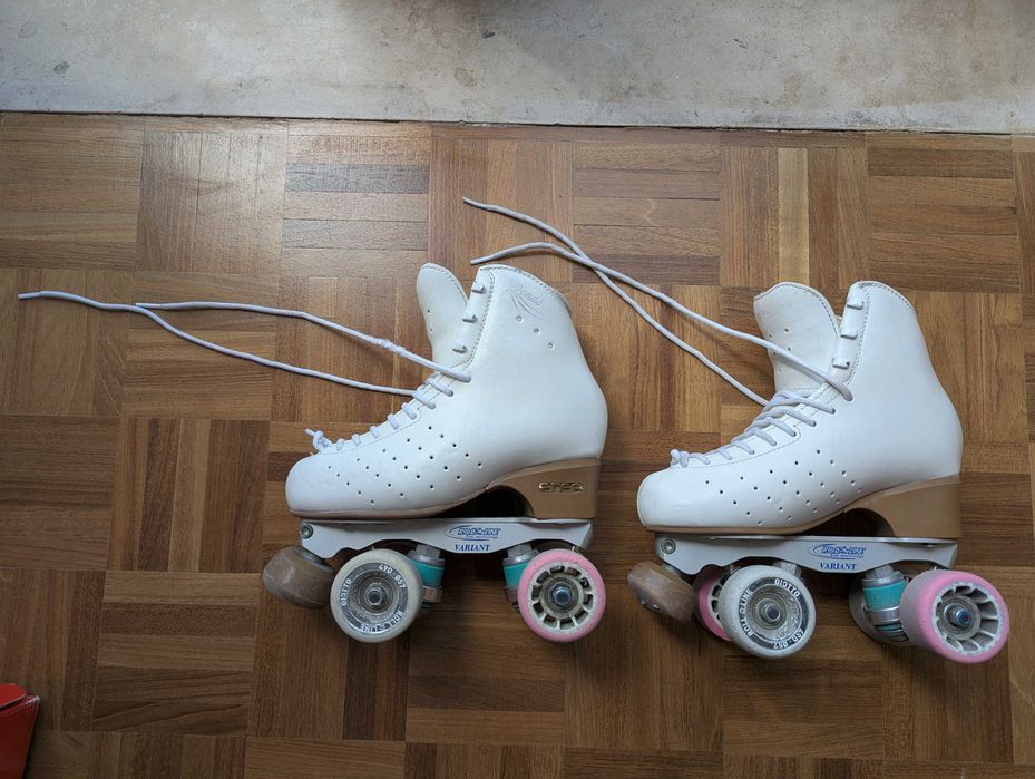 Patins Artísticos Edea Rondò (230 / EU 34.5) — Base Roll-Line Variant + Rodas Giotto
