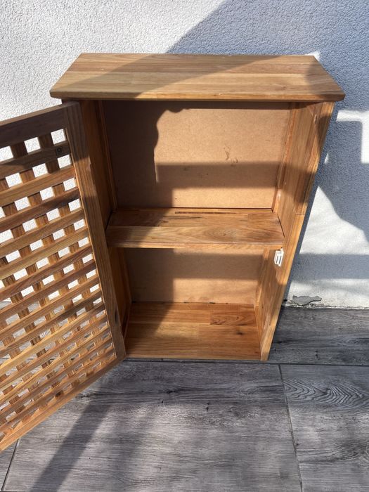 Szafka łazienkowa ażurowa drewniana