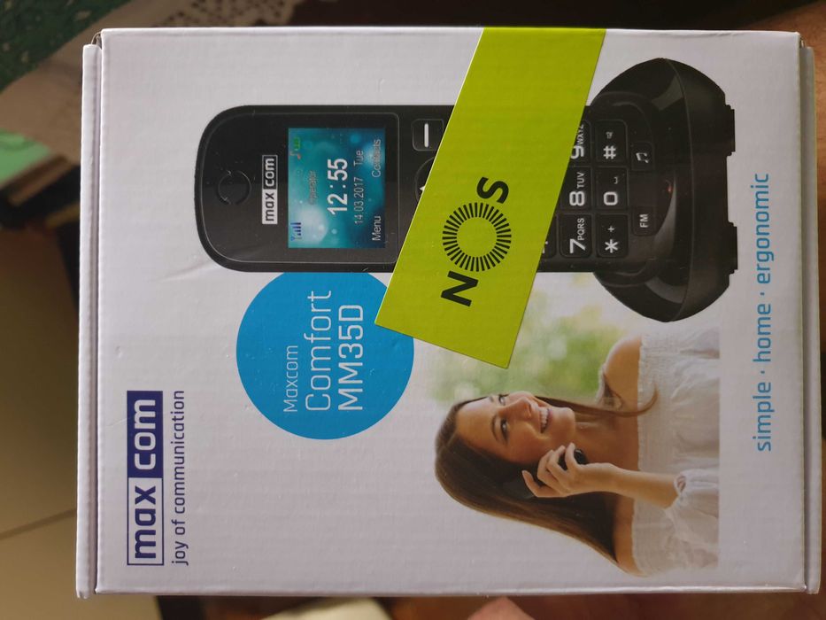 Telefone fixo sem fios MAXCOM Comfort MM35D NOVO