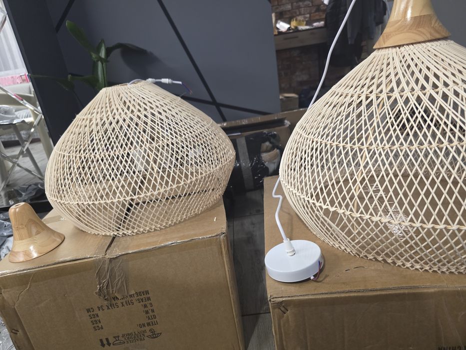 2 lampy wiszące dekoracja średnica 50cm