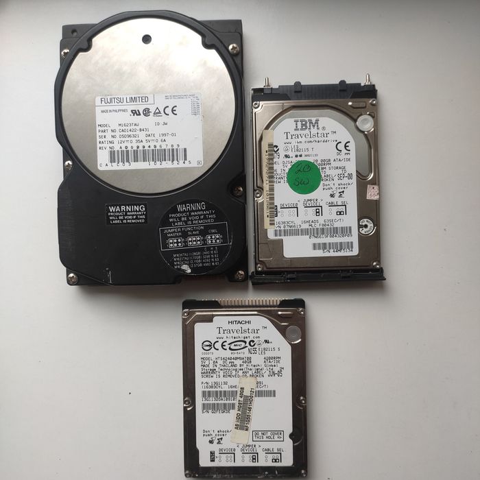 Винтажные HDD 97, 00,05 годов