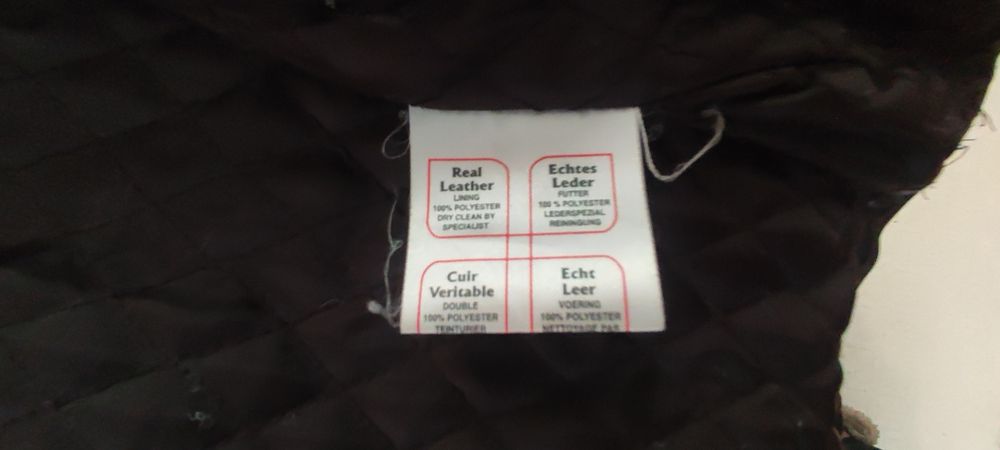 Casaco em pele, castanho