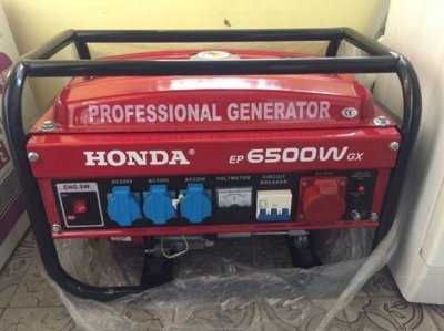 Генератор 6500 Хонда Бензиновый 220  380 12 Бензогенератор НизРасхд