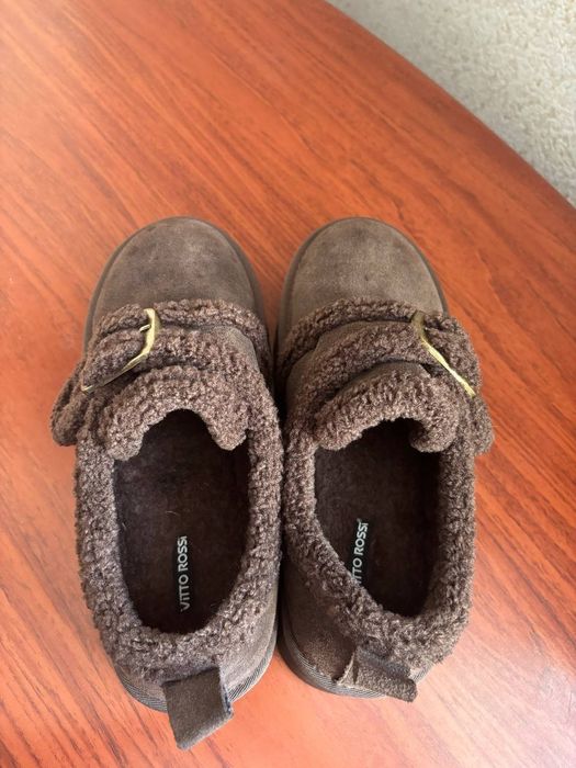Угги замшеві низькі на хутрі.. VITTO  ROSSI.