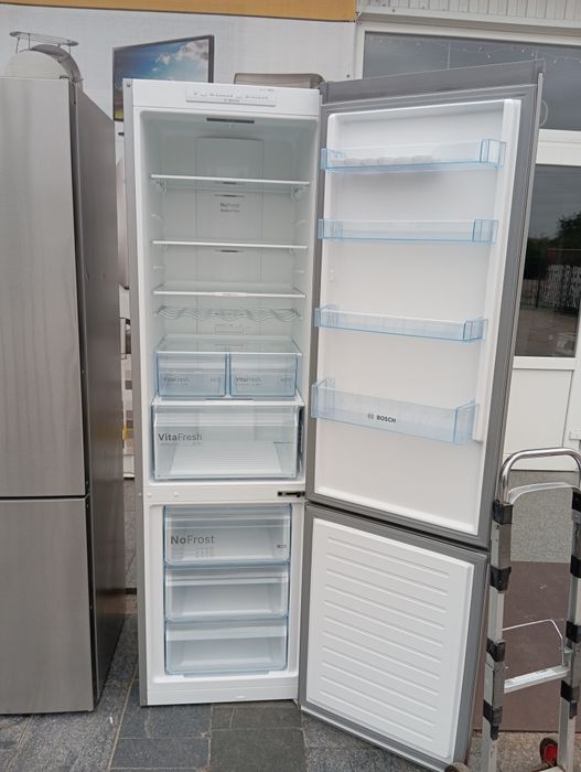 Холодильник Bosch No-Frost нержавейка 200см INVERTER A+++ из Германии