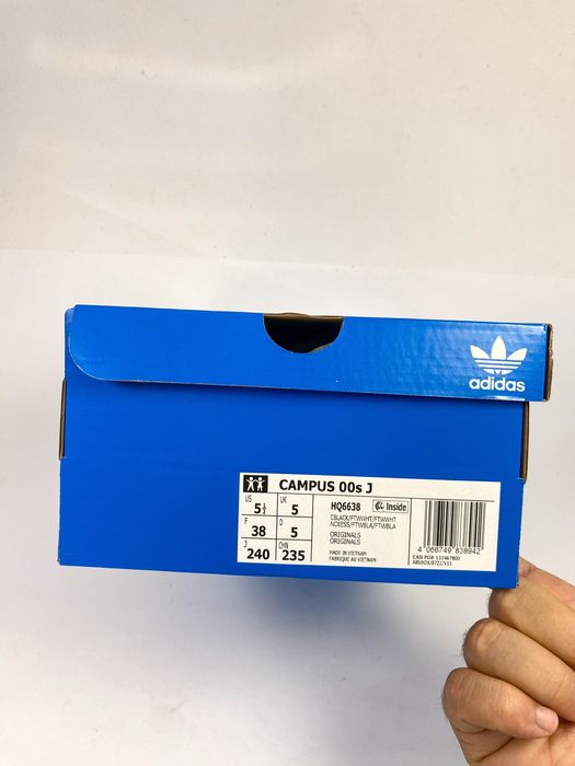 adidas Campus 00s Black White Gum (Kids) - 37 / 38 / 38.5 EU