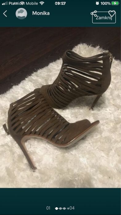 Zara sexi sandały z paseczków 39