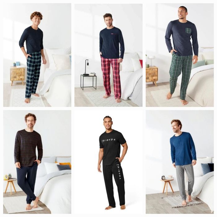 Махрова та бавовняна чоловіча піжама Livergy розміра від S до 2XL