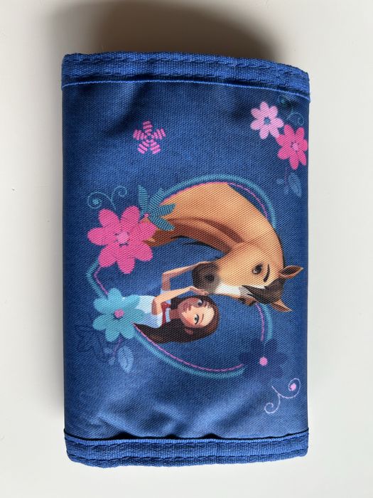 Portfel Mustang duch wolności 8x14  konie Portfelik dla dzieci