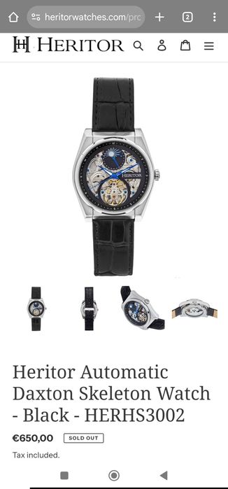 Relógio  Heritor Daxton Skeleton