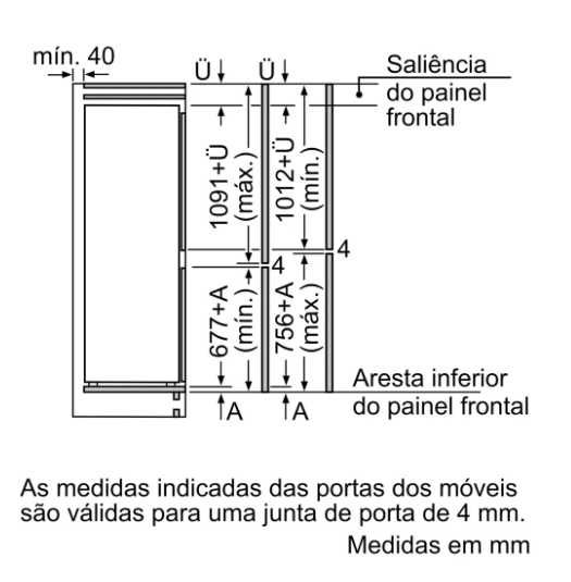 Bosch Serie 2 Combinado integrável (KIV86NSE0)
