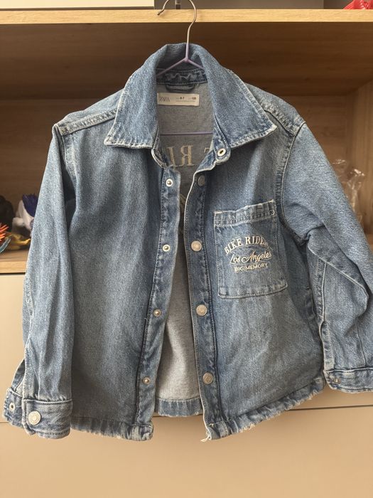 Джинсова куртка рубашка zara