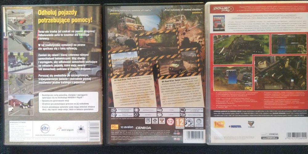 Zestaw gier PC PL Symulator lawety+ Off-Road Drive + Truck Tycoon