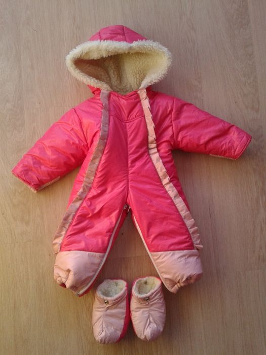 Зимний комбинезон теплый / конверт ДВА в ОДНОМ. 0-18 мес. 86размер