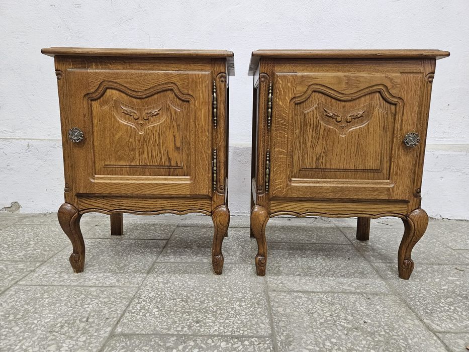 Dwie ludwikowskie szafki nocne nakastliki /