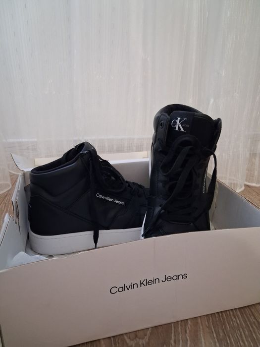 Шкіряні хайтопи Calvin Klein Jeans. Оригінал! Стан супер!