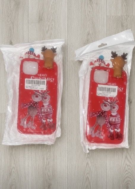 Świąteczne etui na telefon – zestaw 2 szt