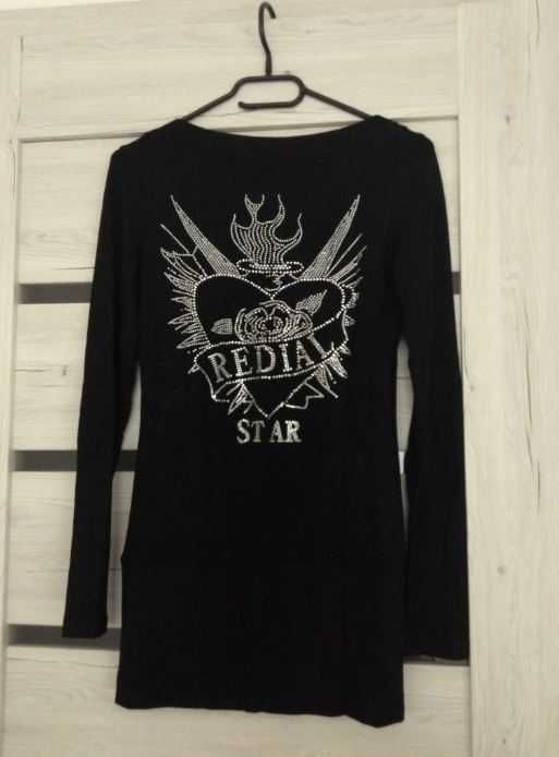 Sweter/tunika z cyrkoniami r. S