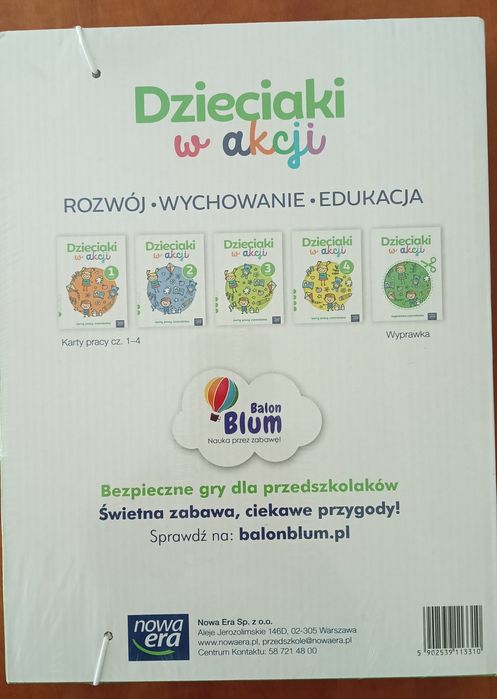 "Dzieciaki w akcji" Karty pracy 4-latek