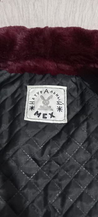 Полушубок з натурального хутра кролика