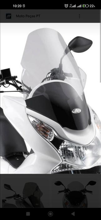 Vidro Viseira Escurecida Frontal Honda PCX Kappa KD322S