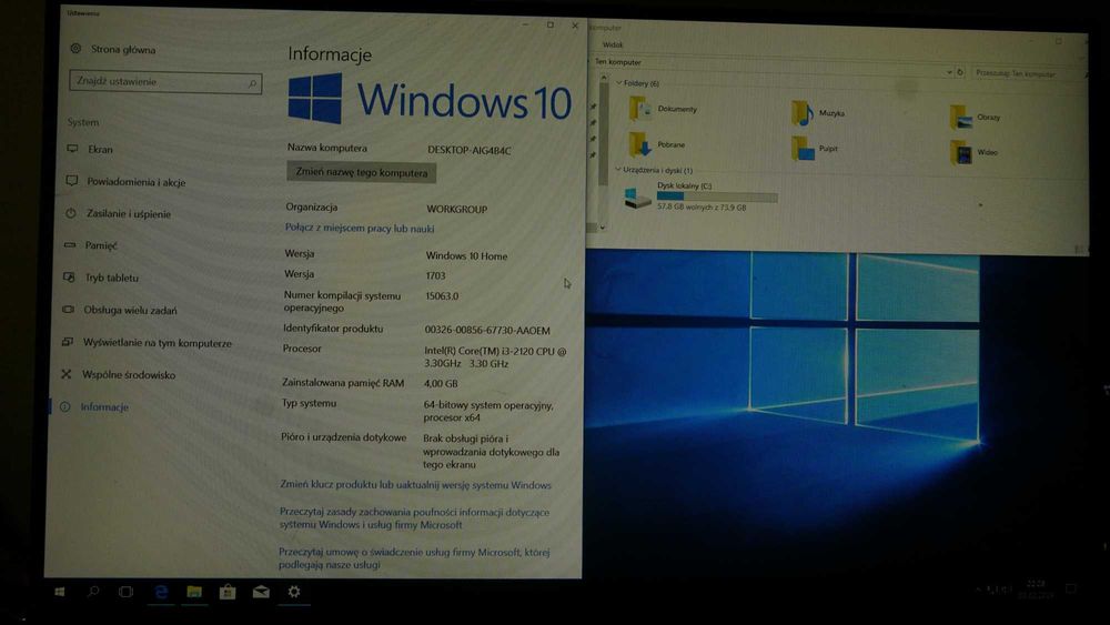 Komputer Acer predator g3610 Windows 10 Radeon SPRAWNY