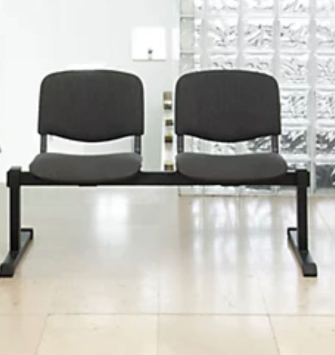 Cadeira em Viga para Salas de Espera 2, 3, 4, 5 Lugares Revest. Tecido