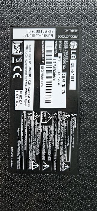 Telewizor LG 32LF510U-ZB + tuner Viva H.265 mini