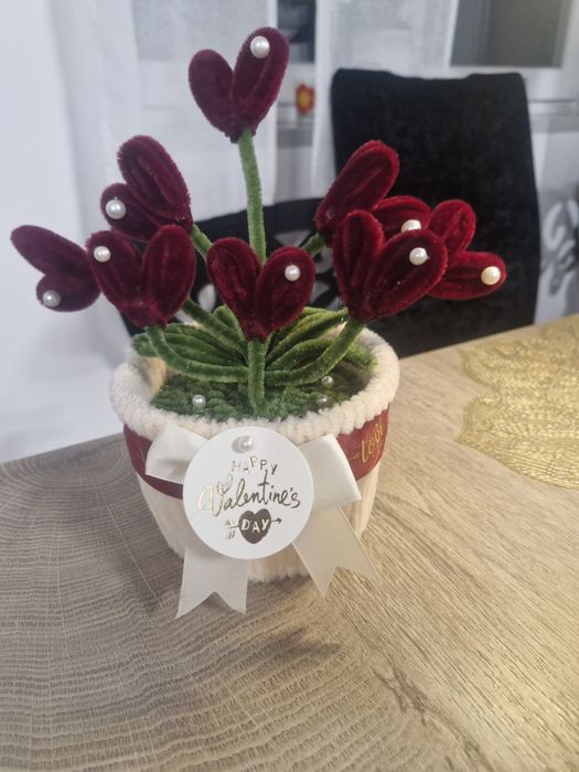 Koszyczki na Walentynki.