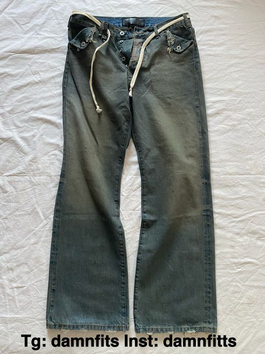 Джинси No Faith Studios reworked selvedge bootcut denim