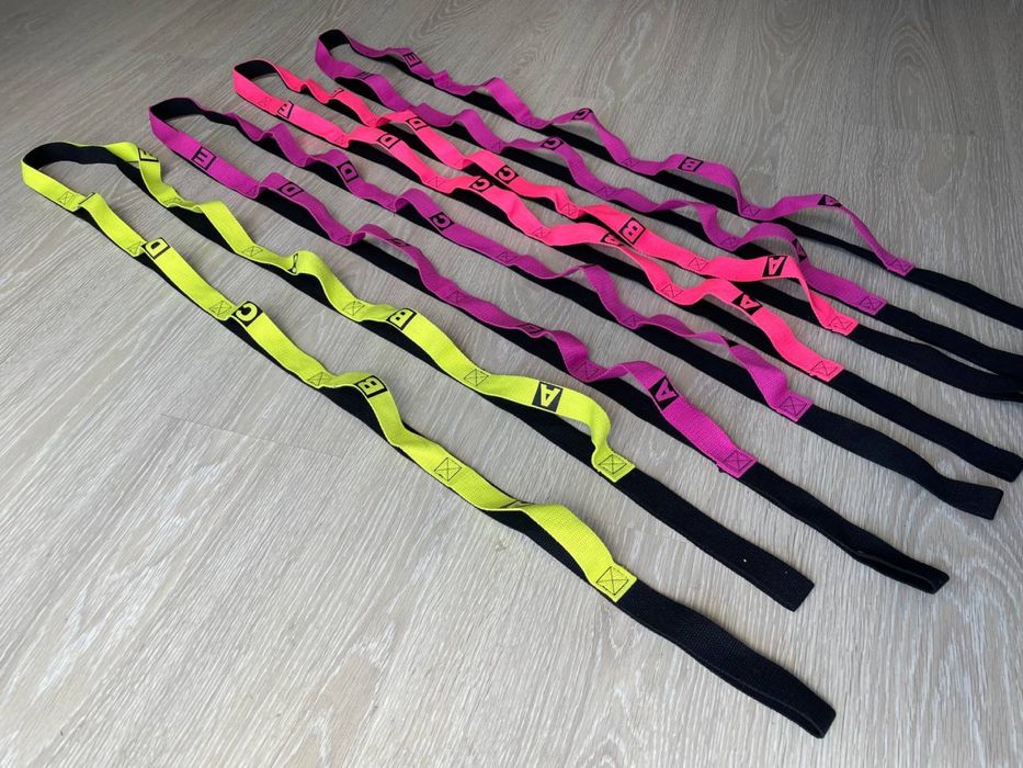 Лента для растяжки 3шт гимнастики Assistance Exerciser 8 петел стрічка